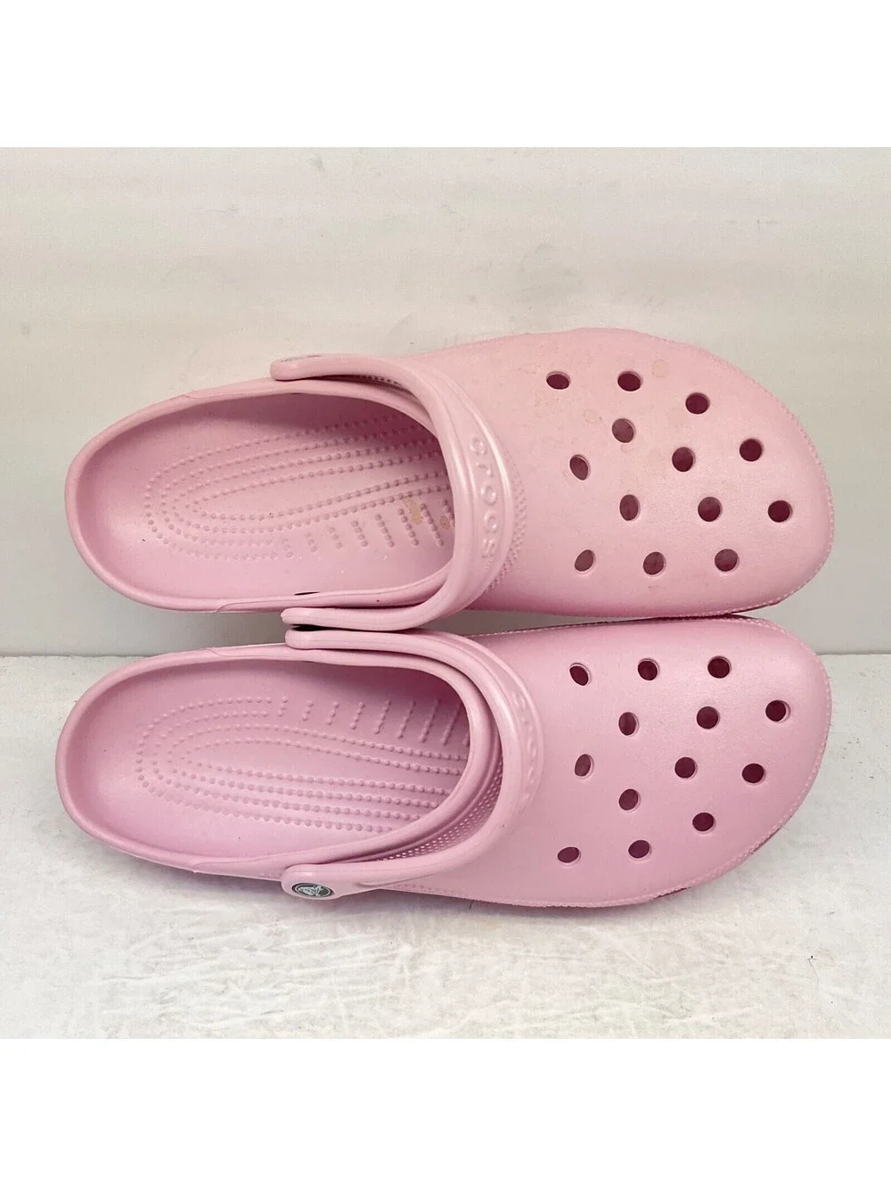 Crocs Men's Slip-On Classic Clog Sandals Light Pink Size 13M